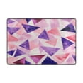 thumbnail image 2 of Non-Slip Area Rug 72"x48" Indoor Washable Floor Mats Carpet Printed for Living Room, Bedroom, Home Decor Pink Triangles, 2 of 7