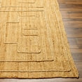 thumbnail image 4 of Hauteloom Tino Jute Living Room, Bedroom Area Rug - Contemporary - Straw, Dark Brown, Dark Beige - 18" Sample, 4 of 7