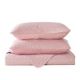 thumbnail image 2 of ML Solid Microfiber Lightweight Quilt Set Pale Pink, Queen - Breathable ( 3 Count), 2 of 4