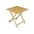 thumbnail image 5 of Solid Bamboo Folding Table Caramel Accent Tables, 5 of 5