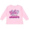 thumbnail image 3 of Inktastic Wild About Grandpa Girls Long Sleeve Toddler T-Shirt, 3 of 5