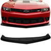 Ikon Motorsports Compatible with 14-15 Chevy Camaro SS AC-S Style Front Bumper Lip Spoiler Matte Black - ABS