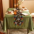 thumbnail image 3 of Dia De Los Muertos Table Runner Linen Mexican Sugar Skull Day of The Dead Altar Decoration for Home Kitchen Dining Room (13.8" x 90"), 3 of 5