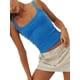 thumbnail image 2 of Lucakuins Mujeres Tank Tops, Color Sólido Básico Sin Mangas Escote Redondo Slim Fit Camisas Camisola Acanalada Tops Lucakuins moda, 2 of 4
