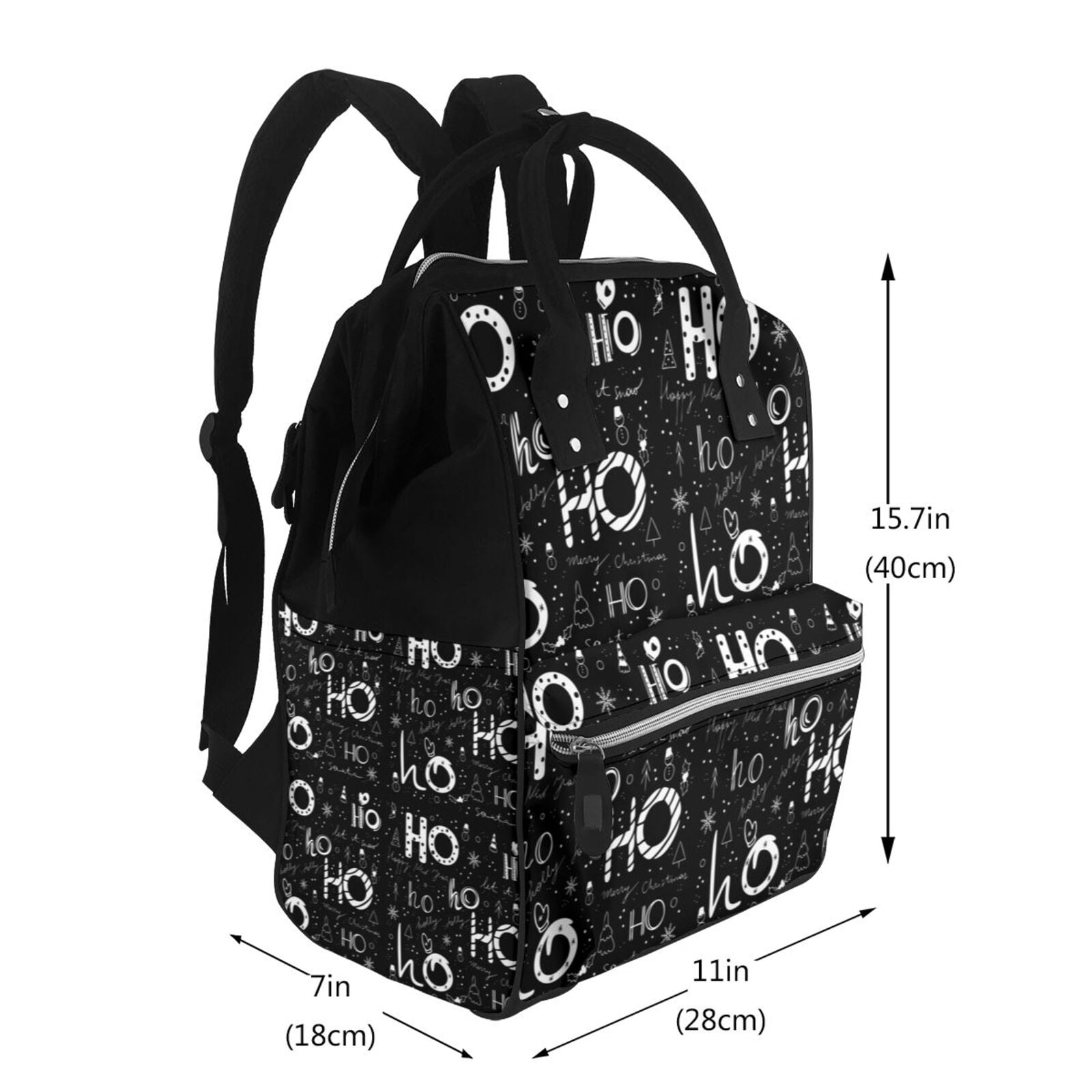 Ratiio Ho-Ho-Ho 2 Mummy Backpack - Waterproof Twill Canvas, Large Capacity Diaper Bag with Multiple Pockets and Adjustable Straps