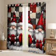 thumbnail image 2 of jejeloiu Cute Cartoon Gnome Blackout Curtains,Merry Xmas Curtains Pack of 2 (38x45 Each),Red Black Plaid Window Curtains For Girl Boys,Microfiber Bedroom Decor, 2 of 6