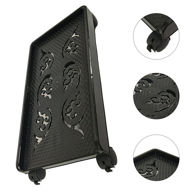 Minkissy Chariot Tour pc Support Tour Ordinateur Chariot Noir Matériau PP Support Mobile 1ensemble Rentrée des Classes