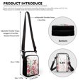 thumbnail image 6 of HELLHERO Hummingbird Rose Shoulder Bag with Adjustable Strap Men, Women for Casual Use 4.33"x1.97"x7.09", 6 of 7