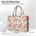 thumbnail image 3 of Large Capacity Tote Bag,Pioneer Flower Floral Print Pattern Handbag Fashion Luxury Tote Bag,15.7"x13"x 5.1" Inches,Laptop Compatible, 3 of 6