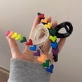 thumbnail image 4 of Rainbow Heart Hair Clip Cute And Stylish Hair Accessory For Women 1pc, 4 of 6