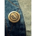 thumbnail image 4 of CVLIFE Veste à Simple Boutonnage pour Homme Gilet en Jean Vintage à Boutons Gilet en Denim de Travail Bleu Foncé TG, 4 of 8