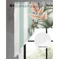 thumbnail image 2 of Green Pumpkin Fall Swag Valances for Windows, Small Curtains Drapes, Striped Thanksgiving Botanical Kitchen Window Curtains Over Sink Rod Pocket Window Treatment Valance for Bedroom/Bathroom 56"x36", 2 of 5