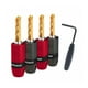 thumbnail image 2 of Conectores AudioQuest BAN3004S Tipo Banana Cobre de Berilio, 2 of 2