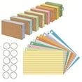 thumbnail image 4 of Sticky Notes Colored Index Cards Flash Cards with Metal Ring Smooth Writing Thickened Paper No Ink Bleeding Ruled Study Cards Ink Leakage Proof Flash, 4 of 8