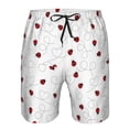 thumbnail image 3 of Fotbe Ladybugs Flying On Dotted Route Trajes de Baño Estampados para Hombre, Shorts de Verano de Secado Rápido, Ropa de Playa, Bañadores-Small, 3 of 6