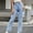 Light Blue, variant on Black*Friday Clearance under $5 GaThRRgYP Womens Pants Casual Jeans,Women's Loose Casual Jeans Fashion High-Waist Straight Trousers