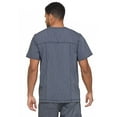 thumbnail image 5 of Dickies Advance Medical Scrubs Top for Men V-Neck 3 Pocket DK695, XS, Pewter Twist, 5 of 5