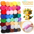 thumbnail image 3 of Kit de inicio de fieltro con aguja Mayboos Wool Roving, juego de 40 colores, 3 of 7