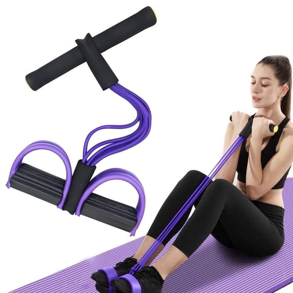 Pedal Resistance Bands with Handles,  Bands-6 Tube， Fitness Training for Abdomen, Waist, Arm, Leg