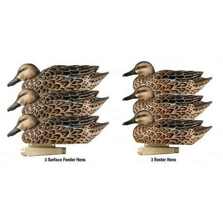 Greenhead Gear Pro-Grade Duck Decoy Blue-Winged Teal/ Early Season Hen Pack 1/2