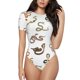 thumbnail image 1 of Fotbe Snake Body de Mujer con Cuello Redondo y Mangas Cortas, Sin Mangas Ajustado, Suave, Cómodo y Básico-Medium, 1 of 7