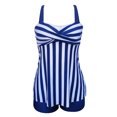 thumbnail image 4 of Enjoytime Womens Tankini Swimsuit Flowy Swimwear Plus Size Two Piece Bathing Suits Swim Tank Top with Boyshorts on Clearance, 4 of 6