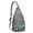 Grey-1, variant on Zen Folk Art Sling Bag - Traditional Mandala Print Crossbody Backpack (Mystic Symbol Shoulder Pack)