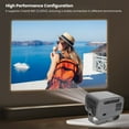 thumbnail image 4 of Home Video Projector, 1280 X 720P Resolution Versatile Connectivity Options  Projector 4K Hardware Decoding Energy Efficienct  for Camping US Plug, 4 of 7