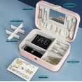 thumbnail image 3 of Jewelry Storage Box for Women, Jewelry Storage Organizer, Njjex Portable Travel Synthetic Leather Jewelry Box Storage Case with Mirror, for Necklace Earring Rings Sparkle Jewelry Holder Case -Pink, 3 of 11