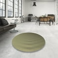 thumbnail image 3 of Ahgly Company Indoor Round Patterned Brass Green Area Rugs, 7' Round, 3 of 6