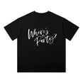 thumbnail image 4 of Where The Party At Tour Short Sleeve Top Comfortable Loose Cotton Printed T-Shirt, 4 of 5