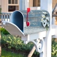 thumbnail image 5 of Daisies Love Heart Blue Wood Board Mailbox Cover with Magnetic Strip Spring Summer Flower Mailbox Wraps Post Letter Box Cover Standard Size 21" X 18" for Garden Outdoor Yard Decor, 5 of 6