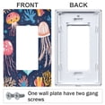 thumbnail image 3 of Yayeee Rocker Switch Wall Plate 2-Gang 4.7"x4.6" Home Decorative Outlet Cover, Blue Anchor, 3 of 6