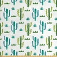 thumbnail image 1 of Cactus Fabric by the Yard, Watercolor Style Botanical Pattern with Prickle Plant Cacti and Herbs Image, Decorative Upholstery Fabric for Sofas and Home Accents, Multicolor by Ambesonne, 1 of 4