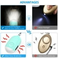 thumbnail image 4 of Safety Alarm Keychain, AMIR Personal Alarm Keychain Rechargeable 130dB Security Alarm Keychain with LED Light Emergency Self Defense Alarm for Kids Women Elderly Blue, 4 of 8