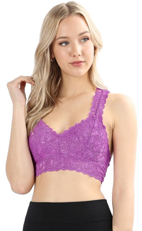 lilac bralette crop top