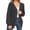 Charcoal Gray, variant on Women's 100% Cotton Cardigan Sweater, Oversized Long Sleeve Knit Button Front Cardigan with Pockets