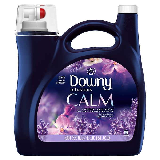 Downy Infusions Calm Fabric Softener, Lavender & Vanilla Bean, 170 loads, 115 fl oz