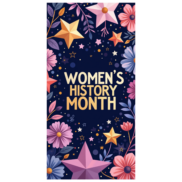 Women's History Month Celebration Colorful Event Decoration Banner Backdrop Perfect for Community Gathering Party Supplies Photography Props