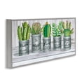 thumbnail image 3 of Stupell Industries Succulents with Plant Life Puns Inspirational Painting Gray Framed Art Print Wall Art, 30 x 13, 3 of 9