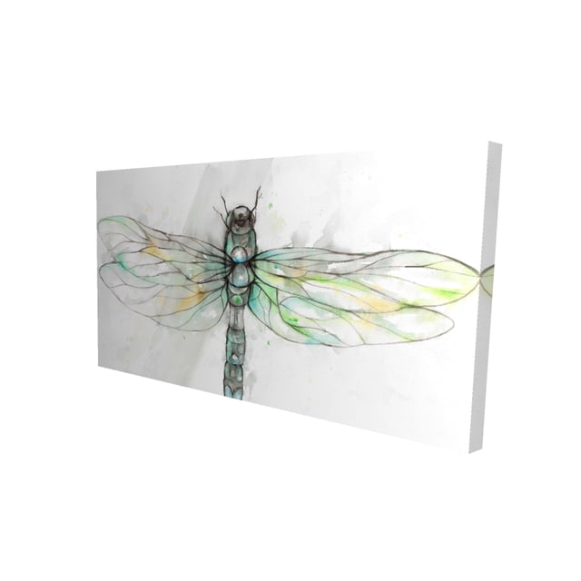 Illustration de Libellule - Impression sur Toile par Begin Édition