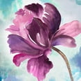 thumbnail image 2 of Jensen, Asia 26x26 Black Ornate Wood Framed with Double Matting Museum Art Print Titled - Tye Dye Floral II, 2 of 4