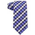 thumbnail image 3 of Scott Allan Collection Royale Blue Necktie | Standard Size Adult Tie | Jacquard Woven Gingham Plaid Tie, 3 of 5