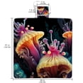 thumbnail image 2 of Sea Slug Extra Large Canvas Beach Blanket for Picnic, Outdoor Camping, and Travel - Waterproof, Sandproof, and Durable Mat - Foldable Family Size Mat with Carry Bag - 79" x 83", 2 of 6