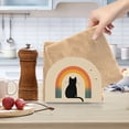 thumbnail image 2 of Yayeee Napkin Holder for Table Kitchen Paper Tissue Organization, Beige Cat Rainbow, 2 of 8