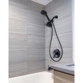 thumbnail image 3 of Wowow Single Handle 7-Spray Patterns Wall Mounted Shower Faucet and Hand Shower 1.8 GPM with Corrosion Resistant in Black, 3 of 6