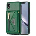 thumbnail image 6 of Apple iPhone XR Crossbody Bag Case, Dteck Zipper Pocket Credit Card Holder Wallet Case Phone Cover with Shoulder Strap, For iPhone XR,Green, 6 of 7
