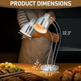 thumbnail image 2 of Ktaxon Food Heat Lamp, 2-Head Adjustable Food Warming Light, 110V Silver, 2 of 8