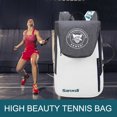 thumbnail image 4 of Holds 3 Rackets Badminton Rackets Bag Large Capacity Tennis Bag Squash Racquet Bag for Tennis/Pickleball/Badminton/Squash Sports, 4 of 6