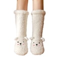 thumbnail image 2 of Harpily Womens Socks Fuzzy Plush Thermal Thick Snowflake Pattern Cozy Winter Stockings Non Slip Warm Indoor Outdoor Daily Outing Socks, 2 of 4